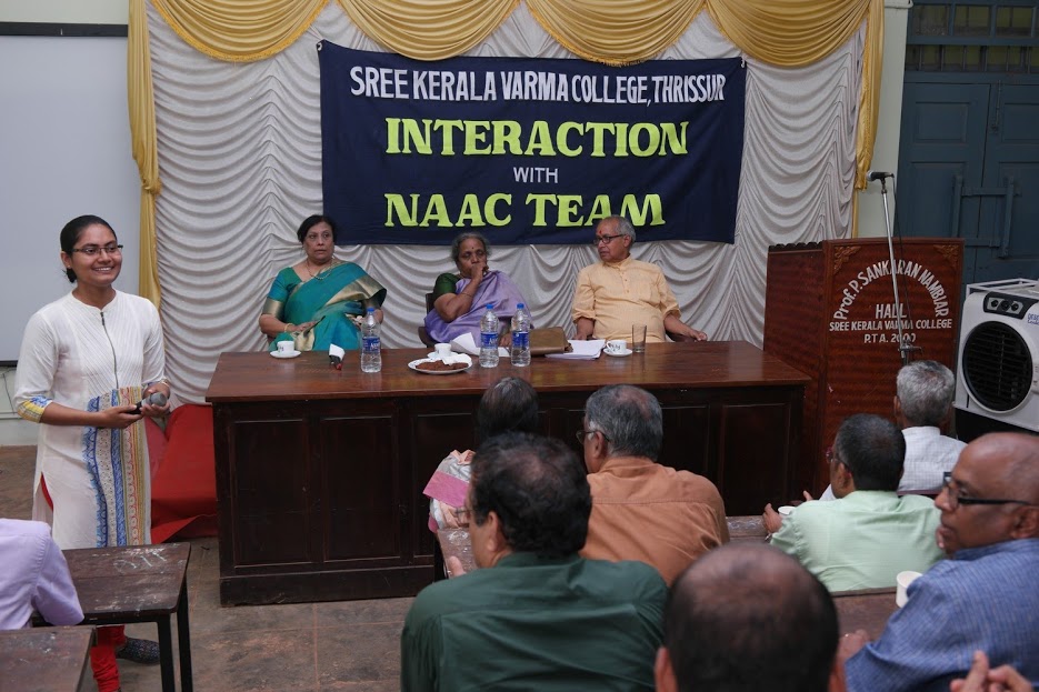 NAAC peer team interacting with Alumni on 26 March 2018